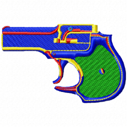 Guns Embroidery Design 4 Guns Embroidery Design 4